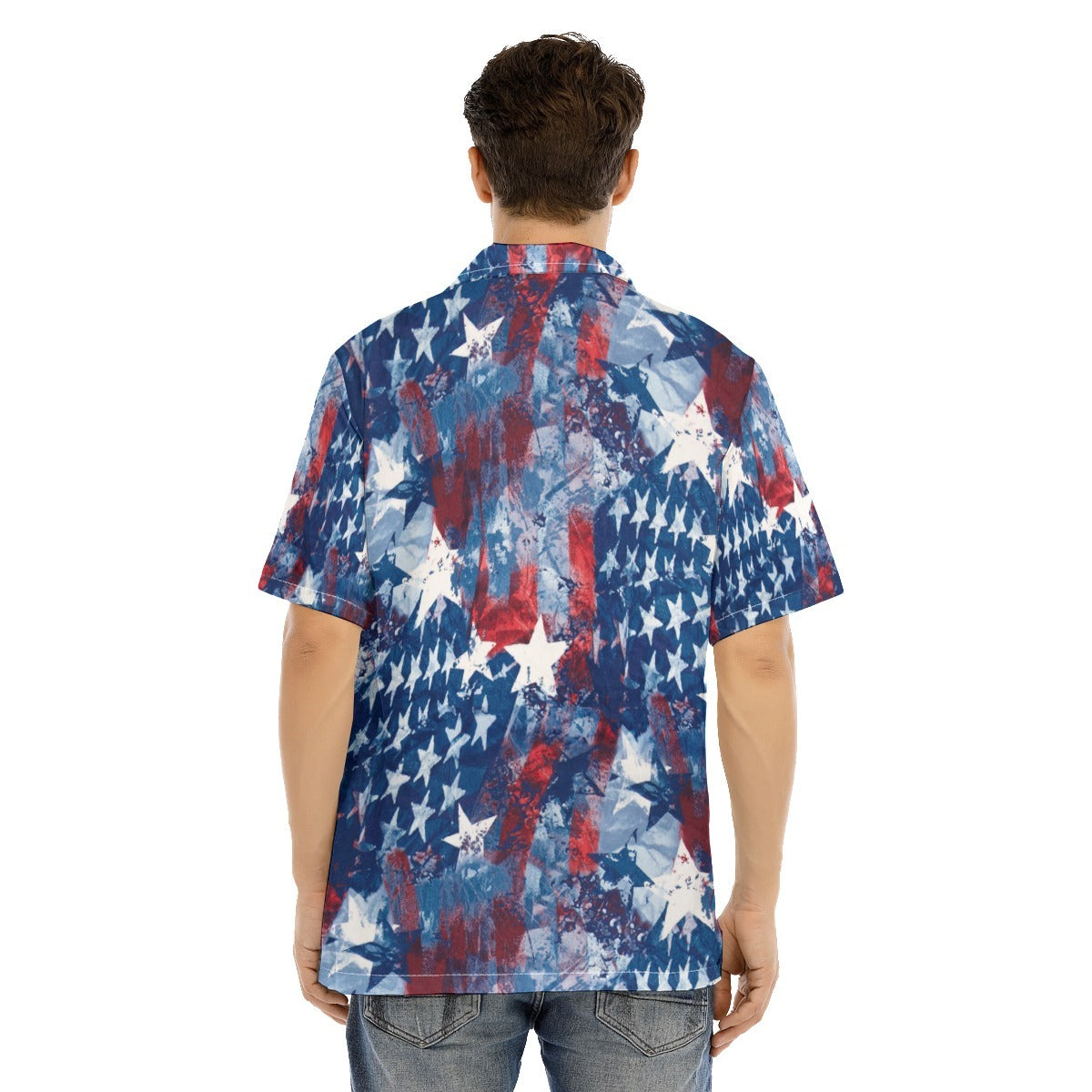 Hawaiian Camp Collar Short Sleeve Button-Down Shirt USA, Hawaiian Shirt For Unisex HO4968