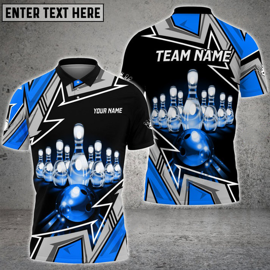 Custom Bowling Polo Shirts For Team BO0358