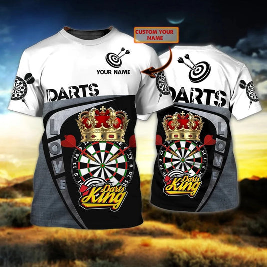 Lasfour Dart Personalized 3D All Over Printed Dart King Shirt DMA0426