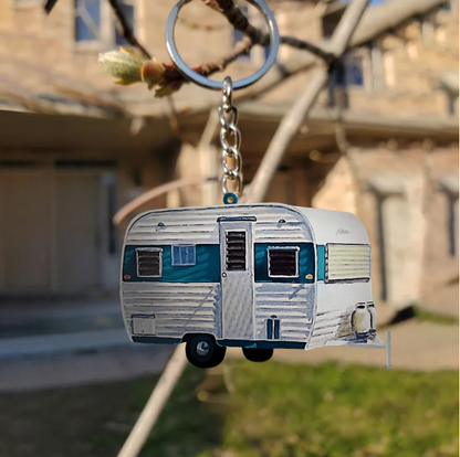 Camper RV Motorhome Travel Trailer Personalized Keychains, Campervan Owners, Motorhome Owners, Camper trailers Owners Gifts, Pickup Camper KO0226