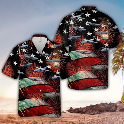 Men's 4th of July Men's Short Sleeve Patriotic Hawaiian Shirt, Independence Day hawaiian shirt HO1324