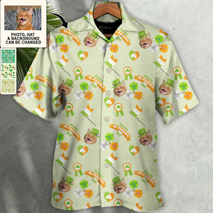 St Patrick's Day Love The Day Went Custom Photo - Hawaiian Shirt - Personalized Photo Gifts PO0167