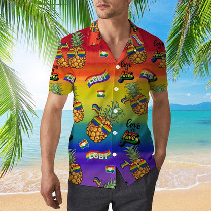LGBTQ Gay Lesbian Beach Coconut Hawaiian Shirt, Pride Summer Lgbtq Hawaiian  Shirts, Gifts For Pride Month HO4530