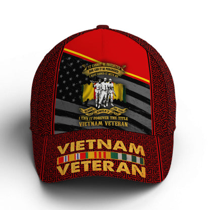 Vietnam Veteran Blood Sweet And Tears Baseball Cap Lasfour CO0161