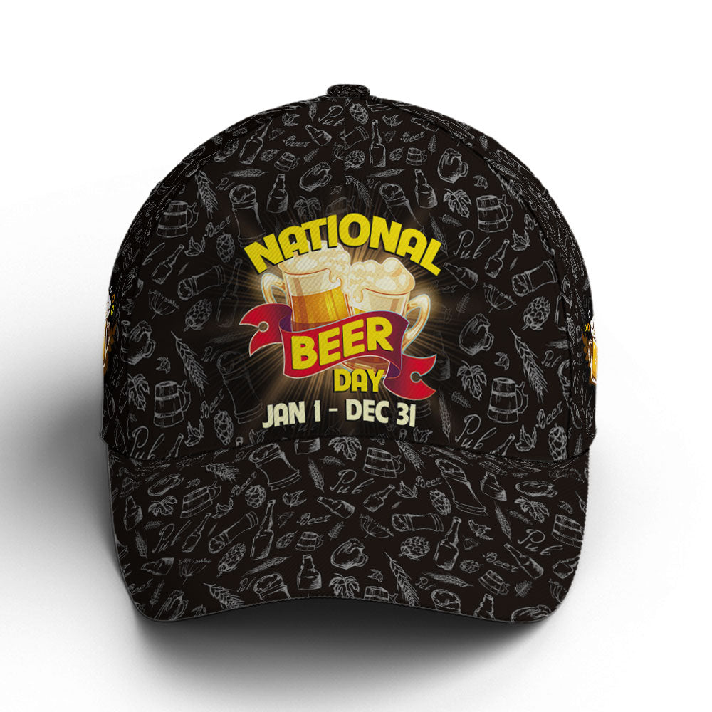 Funny Baseball Cap For Beer Lovers Vector Style Lasfour CO0954