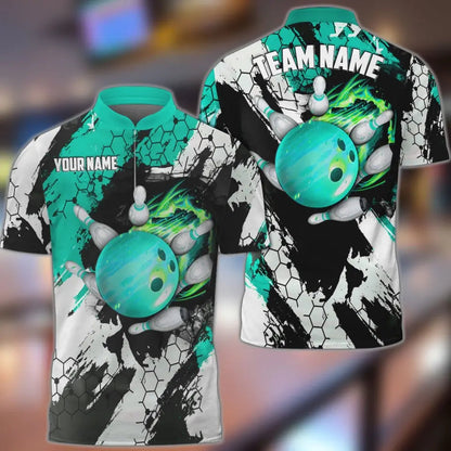 Custom Flame Bowling Jersey For Team BO0234