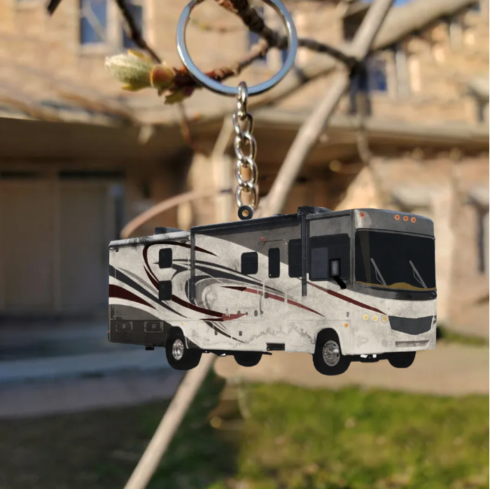 Camper RV Motorhome Travel Trailer Personalized Keychains, Campervan Owners, Motorhome Owners, Camper trailers Owners Gifts, Pickup Camper KO0226