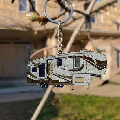 Camper RV Motorhome Travel Trailer Personalized Keychains, Campervan Owners, Motorhome Owners, Camper trailers Owners Gifts, Pickup Camper KO0226