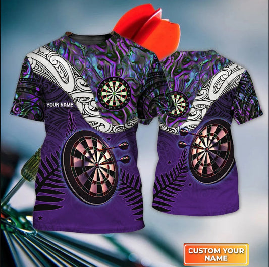 Lasfour Dart Personalized Name Tattoo Maori Darts 3D Shirt DMA0372