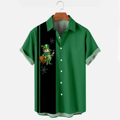 Peace love Samrock Hawaiian Shirt, St. Patrick's Day Shirt, Shamrock Hawaiian Shirt PO0075