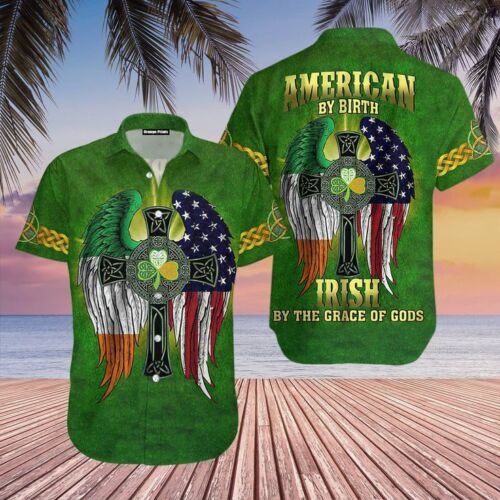 Shamrock Gnome Hippie Saint Patrick’s Day Hawaiian Shirt HO4432