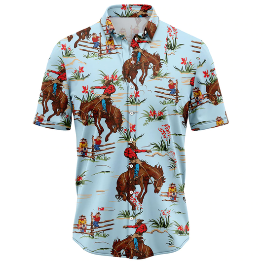 Awesome Cowboy Hawaiian Shirt, Summer Hawaiian Shirts for Men, women Aloha Beach Shirt HO1060