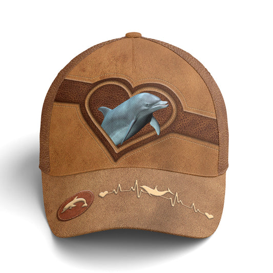 Classic Leather Style Dolphin Baseball Cap Lasfour CO0953