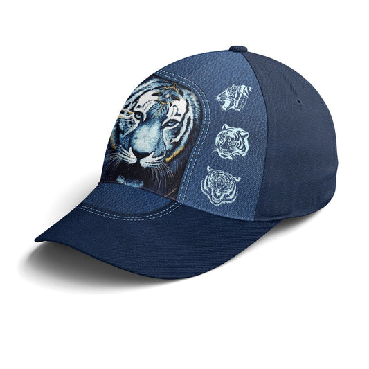 Navy Blue Darkness Moonlight Tiger Baseball Cap Lasfour CO0851