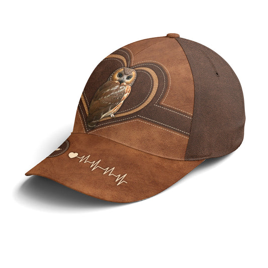 Love Owl Leather Style Baseball Cap Lasfour CO0721