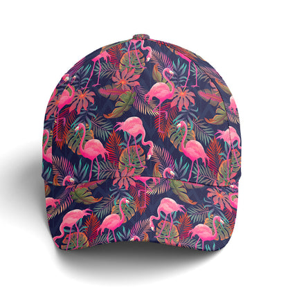 Flamingo Tropical Pattern Baseball Cap Lasfour CO0723