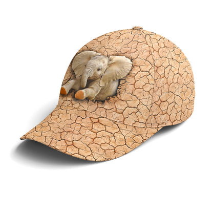 Elephant On The Ground Baseball Cap Lasfour CO0932