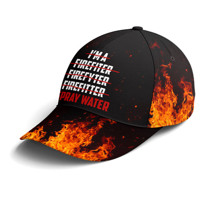 Funny Firefighter Spray Water Baseball Cap Lasfour CO0168