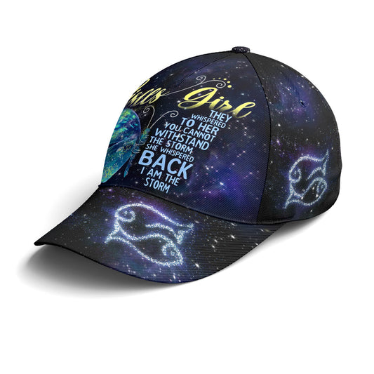 Pisces Girl I Am The Storm Butterfly Baseball Cap Lasfour CO0903