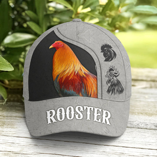 Rooster Vector Art Baseball Cap Lasfour CO0787