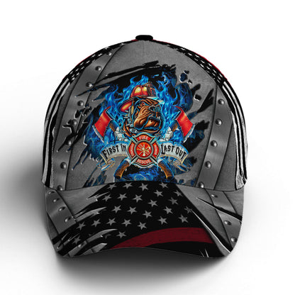 Firefighter First In Last Out Baseball Cap Lasfour CO0831