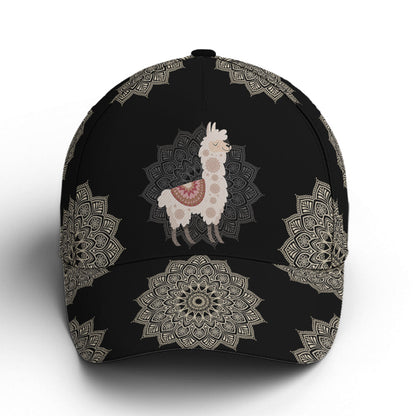 Llama Mandala Pattern Baseball Cap Lasfour CO0773