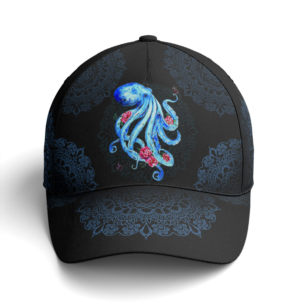 Baseball Cap For Octopus Lovers Vector Style Art Mandala Lasfour CO0742