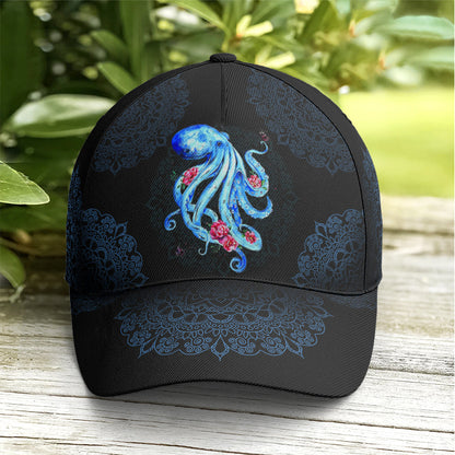 Baseball Cap For Octopus Lovers Vector Style Art Mandala Lasfour CO0742