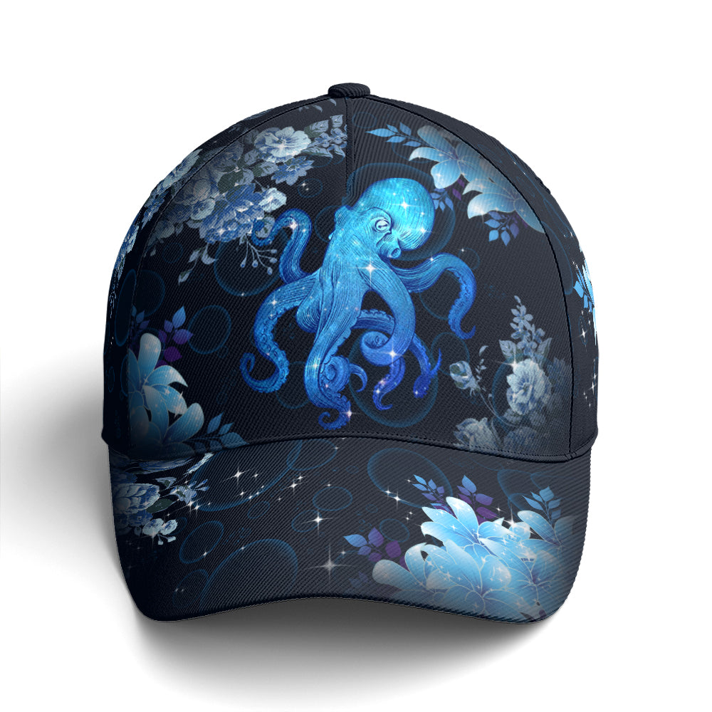 Baseball Cap For Octopus Lovers Vector Style Art Lasfour CO0743