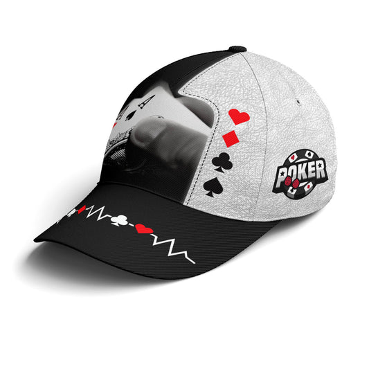 Poker The Aces Classic Leather Baseball Cap Lasfour CO0856