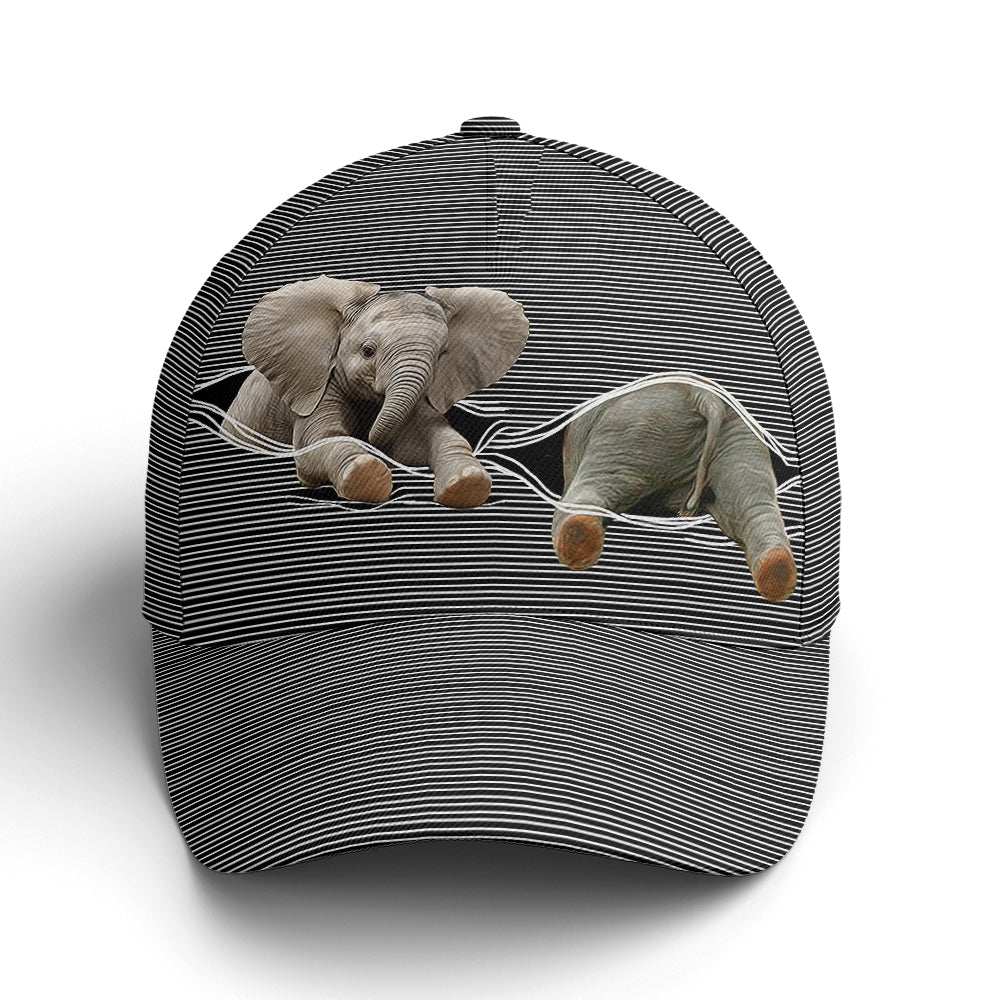 Cute Baby Elephant Funny Baseball Cap Lasfour CO0810