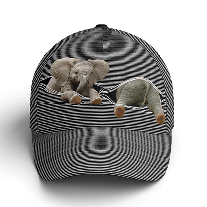 Cute Baby Elephant Funny Baseball Cap Lasfour CO0810