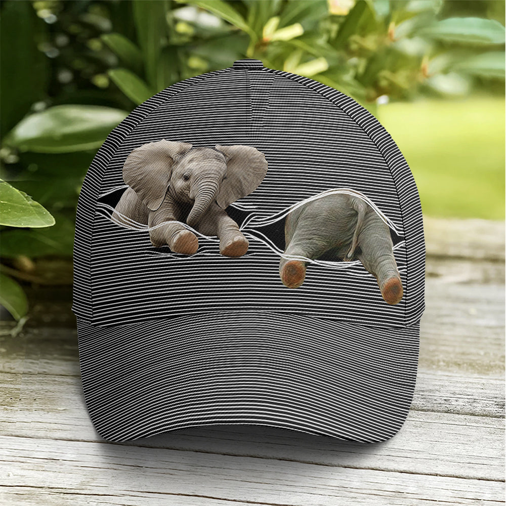 Cute Baby Elephant Funny Baseball Cap Lasfour CO0810