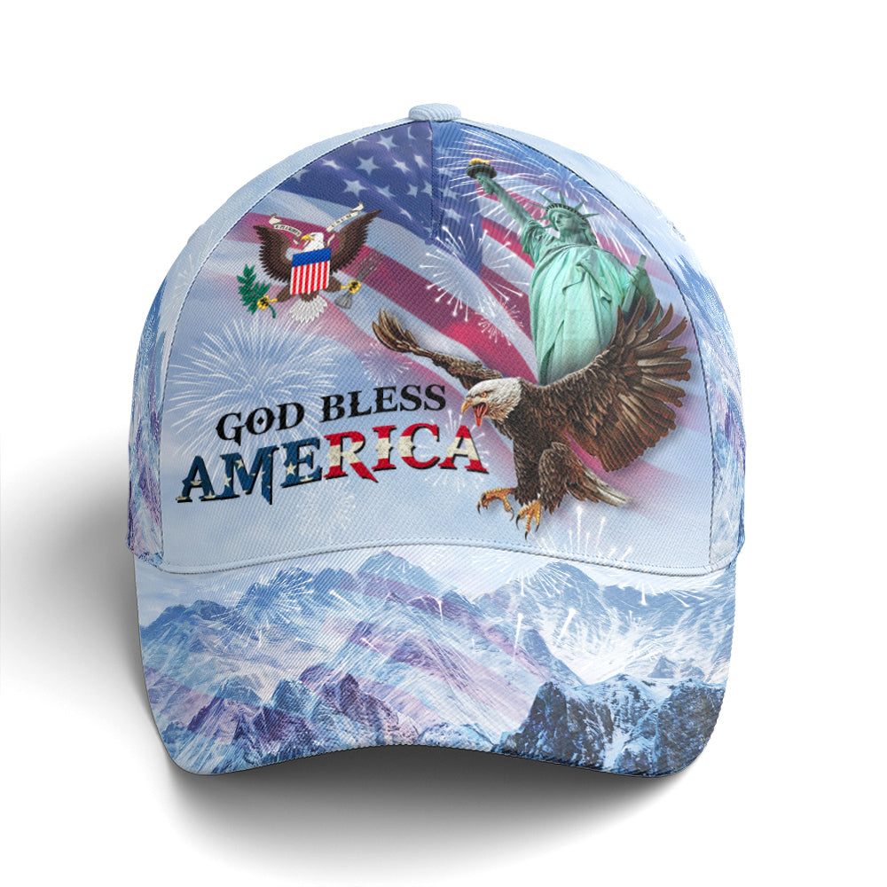 Baseball Cap For Eagle And US Flag Lovers Lasfour CO0958