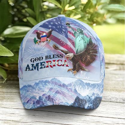 Baseball Cap For Eagle And US Flag Lovers Lasfour CO0958