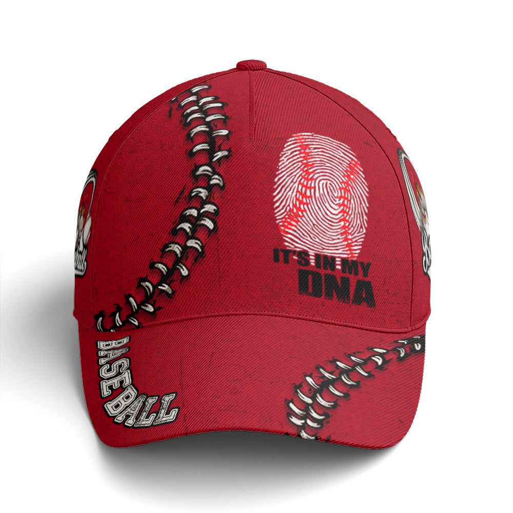 Red Cap It Is In My DNA For Baseball Lovers Lasfour CO0983