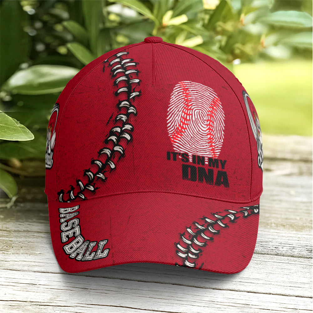 Red Cap It Is In My DNA For Baseball Lovers Lasfour CO0983