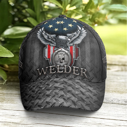 US Eagle Baseball Cap For Welder Metalic Style Lasfour CO0955