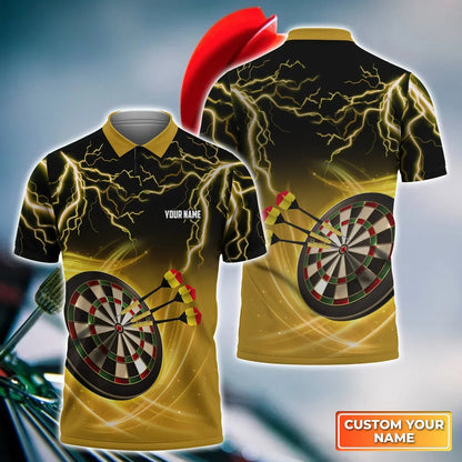 American Darts Player Polo 3D Shirt For Darts Player, Dart Shirt, Sports Shirt, Dart Team Shirts DMO0090