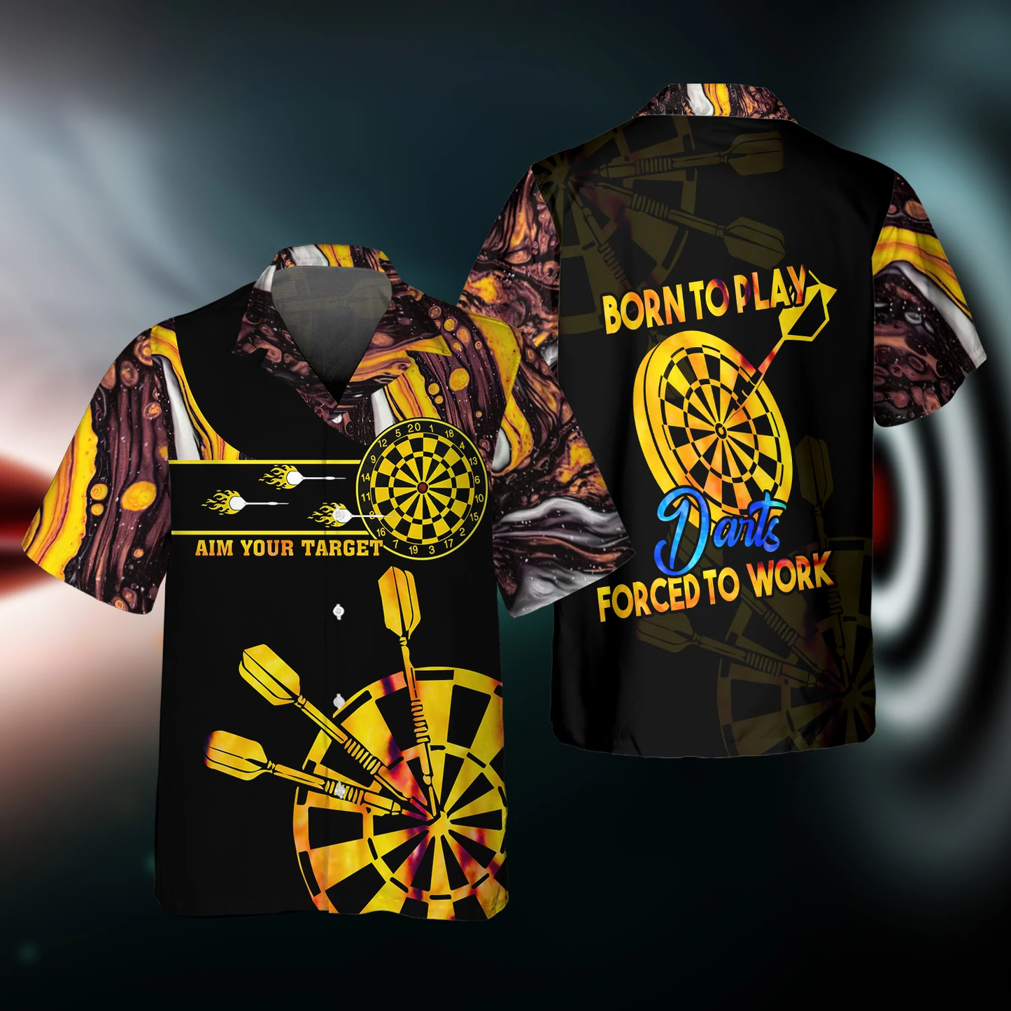 Born To Play Darts - 3D Hawaiian Shirt for Men and women HO0635