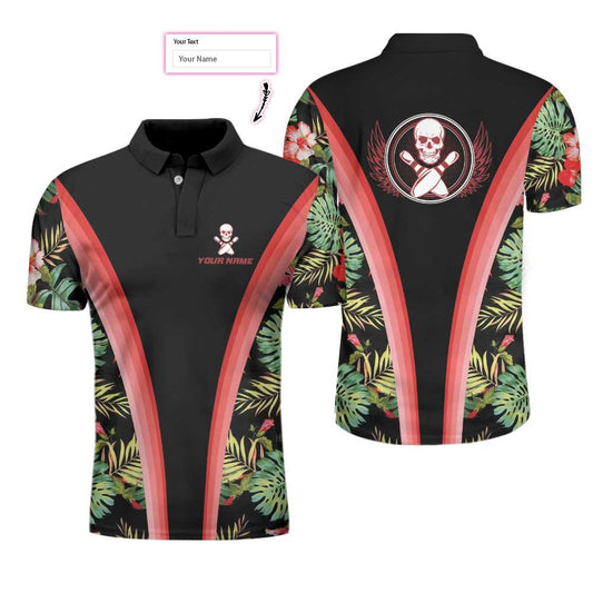 Custom Skull Bowling Polo Shirts Unisex BO0313