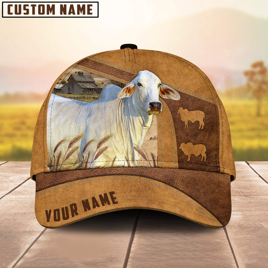 Personalized Brahman Cattle Cap, Cattle Hat, Farm Baseball Hat, Cap Hat For Farmer Farm Lover CO1023