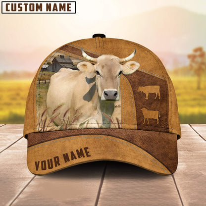 Custom Name Braunvieh Cattle Cap , Cattle Hat, Farm Baseball Hat, Cap Hat For Farmer Farm Lover CO1030