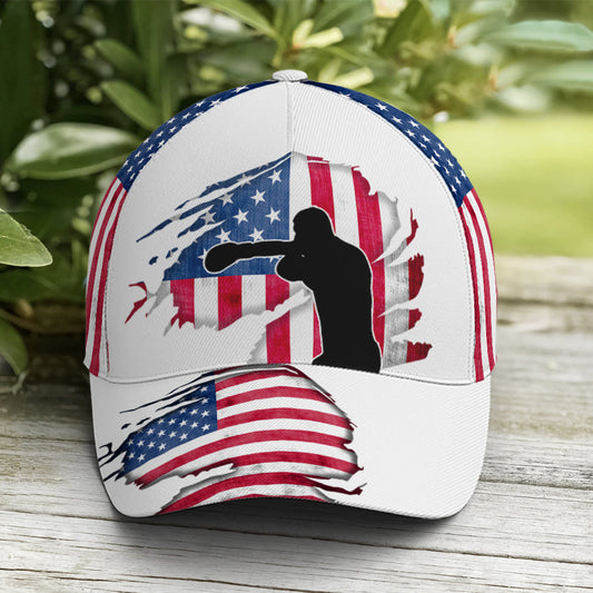 Baseball Cap For Boxing Lovers US Flag Pattern Lasfour CO0959