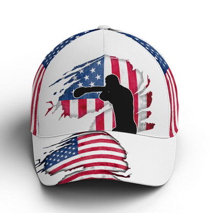 Baseball Cap For Boxing Lovers US Flag Pattern Lasfour CO0959