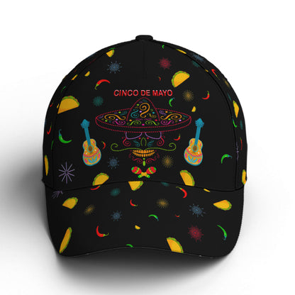 Cinco De Mayo Neon Sugar Skull Baseball Cap Lasfour CO0734