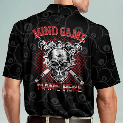 Skull Mind Game Billiard Polo Shirt BI0025