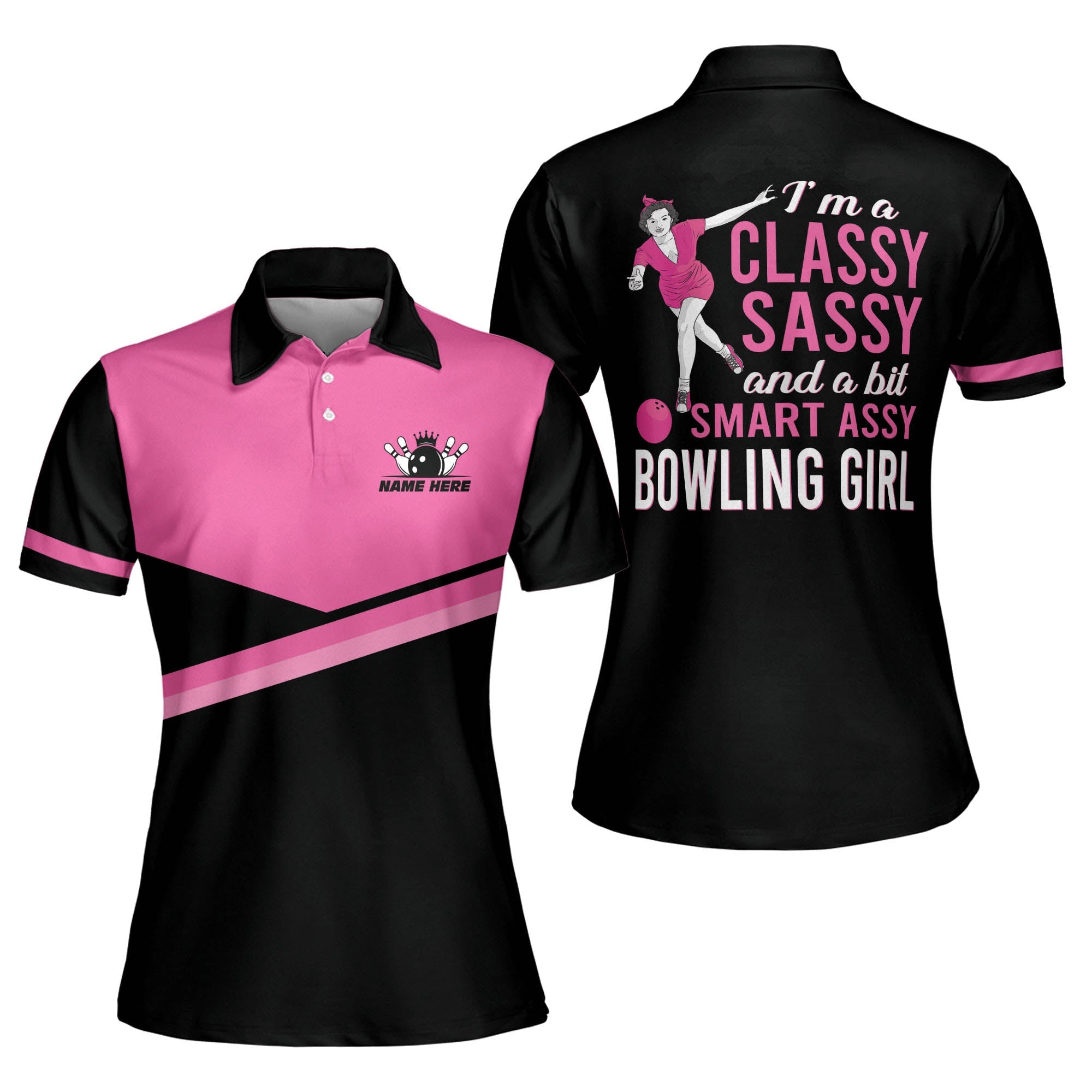 Custom Bowling Shirts For Women - Funny Bowling Shirts Short