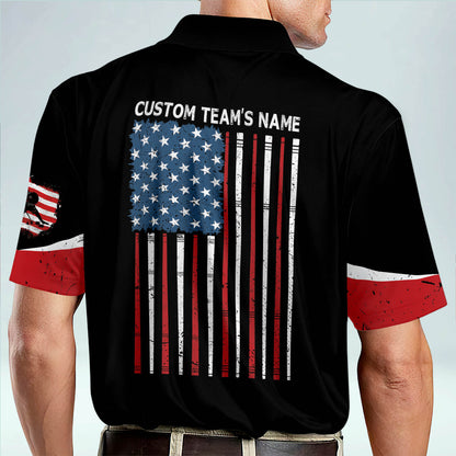 America Flag 3D Cool Billiard Polo Shirt BI0026