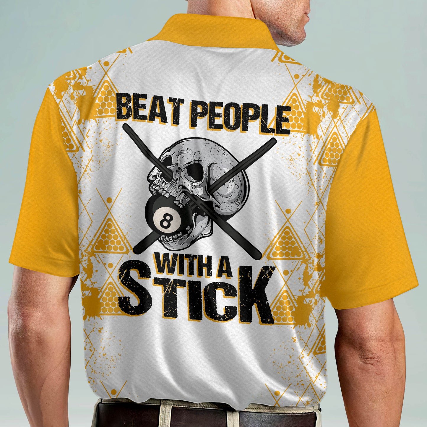 Beat People With A Stick Billiard Polo Shirt BI0009